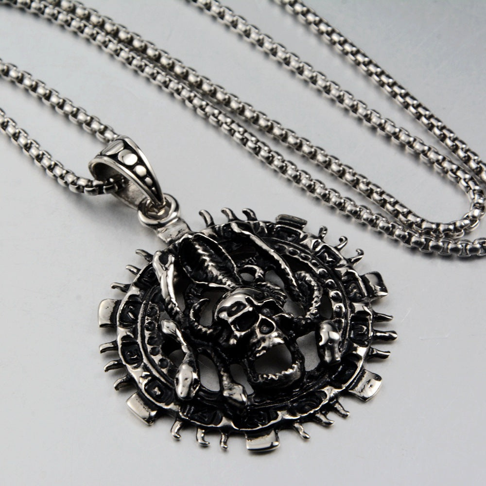 Wholesale Ghost Hand Necklace Personality Casual Fashion Titanium Steel Jewelry